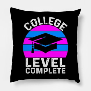 College Level Complete Graduation Pillow