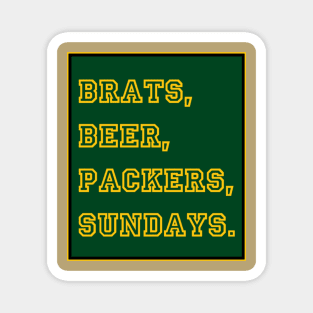 Green Bay Game Day Magnet