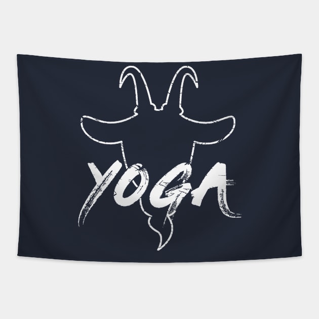 Goat Yoga Workout Gift Tapestry by pa2rok