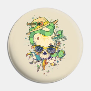 Summer Skullin' Pin