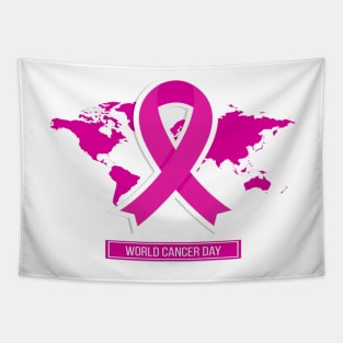 In October We Wear Pink Breast Cancer Awareness Survivor Tapestry