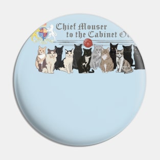 Chief Mouser to the Cabinet Office - Group Front, Individual Mouser Portraits on back Pin