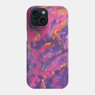 Pink and yellow pattern Phone Case