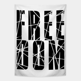 FREEDOM – (black version) Tapestry