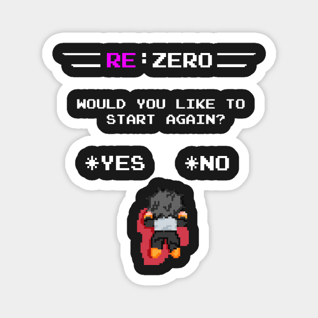 Re:Zero, 8-bit Magnet by HikoDesigns