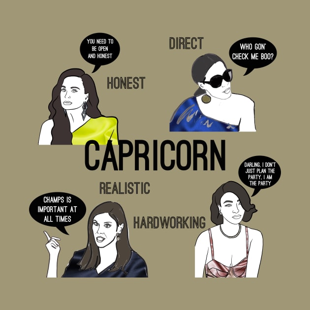 Capricorn- Bravostrology series by Katsillustration