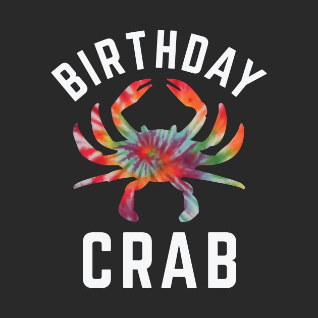 Birthday Crab Owner Tie Dye Crab Birthday Party by PodDesignShop