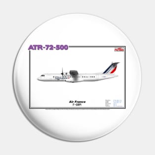 Avions de Transport Régional 72-500 - Air France (Art Print) Pin