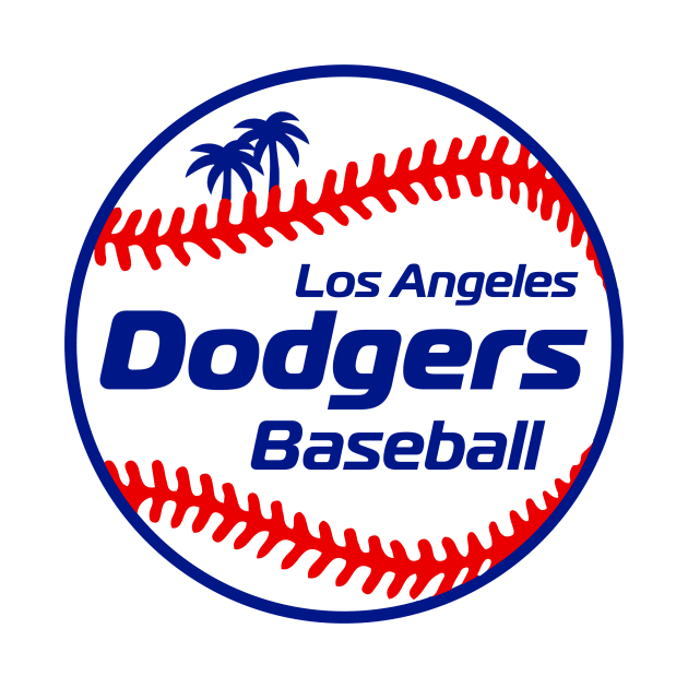 Dodgers 80s Retro Ball by Throwzack