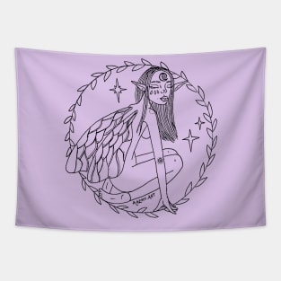 earth moon fae Tapestry