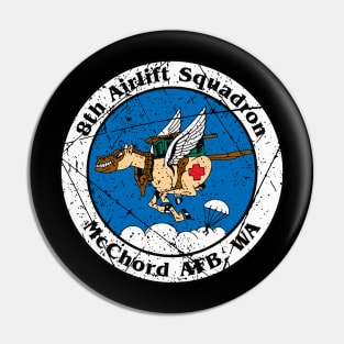 8th Airlift Squadron Vintage Insignia Pin