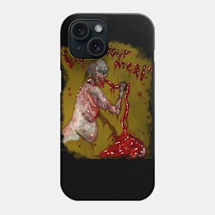 Enjoy your meal with zombies Phone Case