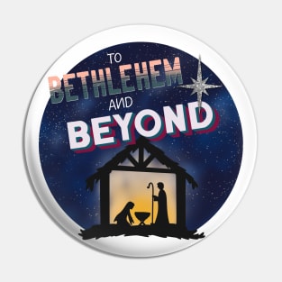 To Bethlehem and Beyond Nativity Design, Christmas Puns Pin