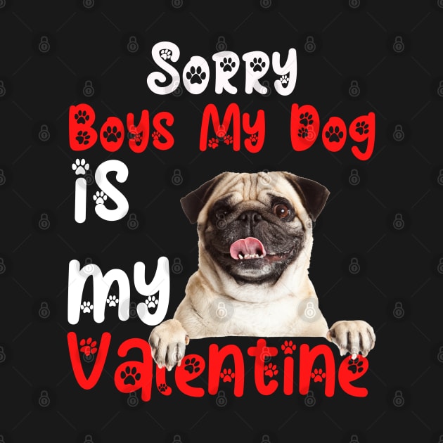 sorry Boys My Dog Is My Valentine by Fashion planet