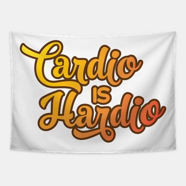 Cardio is Hardio Tapestry by Dojaja