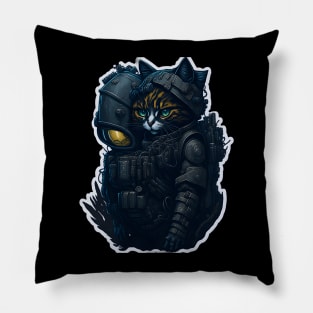 Mecha Cat_010 Pillow