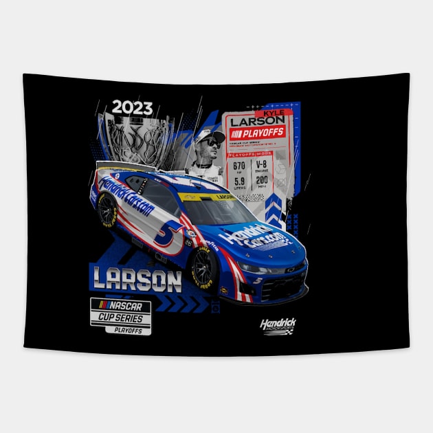 Kyle Larson Series Playoffs Tapestry by art.Hamdan