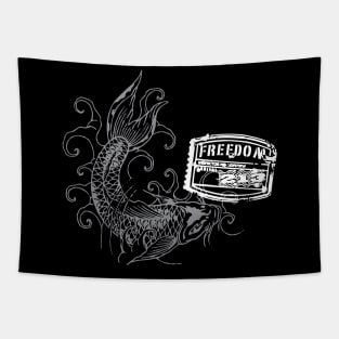 Chinese Fish Freedom Creative Design Tapestry