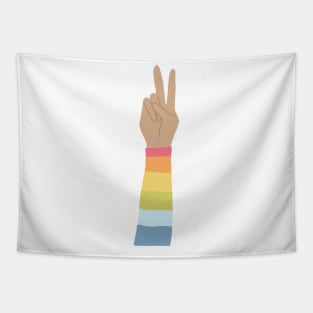 Rainbow Peace Love Wins Tapestry