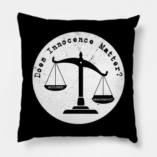 Does Innocence Matter? Dark Letters - New Logo Pillow