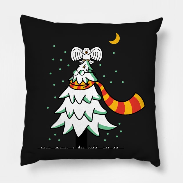 Accio Xmas Tree Pillow by SpacemanTees