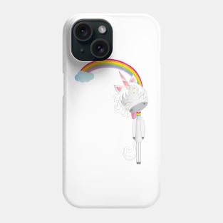 Unicorn hangs on the rainbow Phone Case