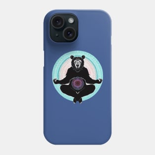 Black Bear Mandala Phone Case