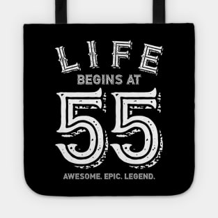 Life Begins at 55 Tote