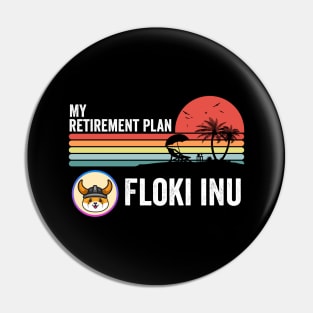 Vintage Retirement Plan Floki Inu Coin  Floki Army Vintage Crypto Token Cryptocurrency Wallet Birthday Gift For Men Women Pin