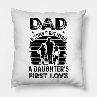 Dad Novelty From Daughter  Son For Father'S Day Pillow