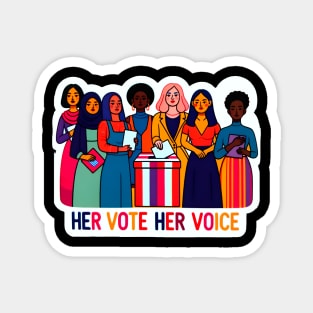 Women in the Politics - Vote Women Elections Magnet