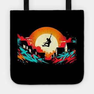 Parcour Jumper Graffiti Design Tote