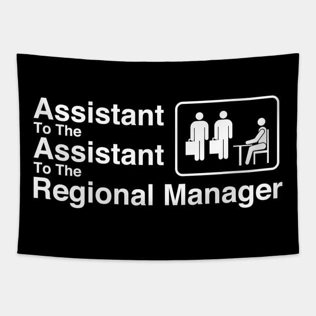 The Office - Assistant To The Assistant To The Regional Manager White Tapestry by Shinsen Merch