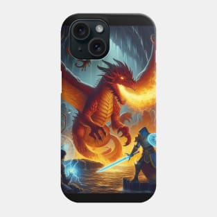 The dragon and warrior Phone Case