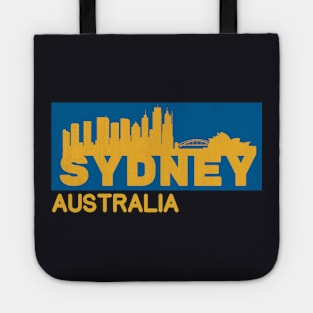 Sydney Australia City Silhouette Tote