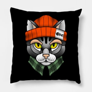 Gangsta Cat Pillow