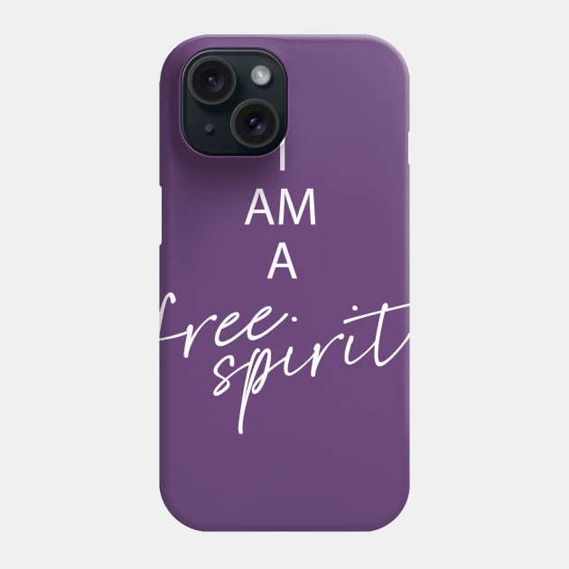 Free Spirit White Phone Case by ADERA ANGELUCCI