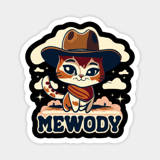 Meowdy! Cowgirl  Cat Says Howdy Hello Magnet