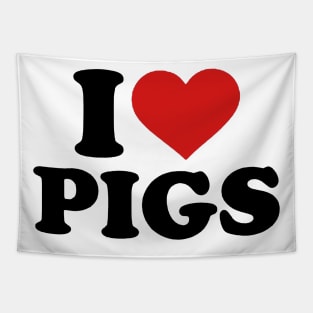 I Love Pig Tapestry