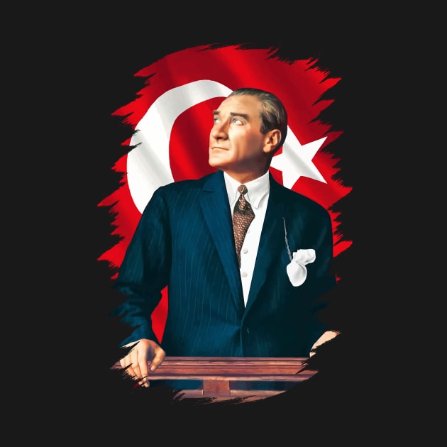 Mustafa Kemal Ataturk by Tuwegl