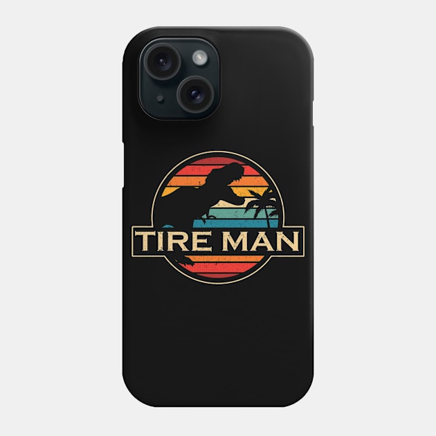 Tire Man Dinosaur Phone Case by SusanFields