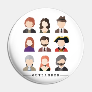 Outlander Characters Icons Illustration Pin