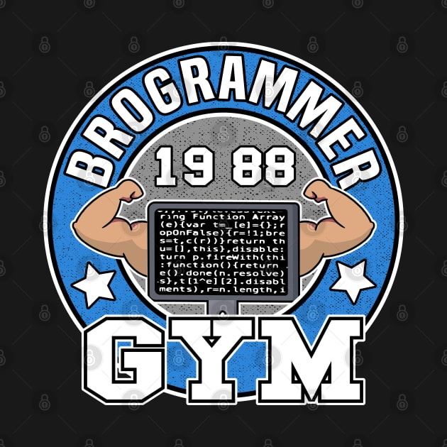 Funny Brogrammer Gym Logo Programmer Fitness Coder by Kuehni