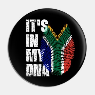 IT'S IN MY DNA South Africa Flag Boy Girl Gift Pin