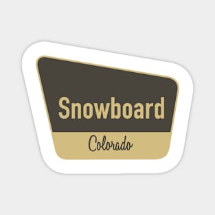 Snowboard Colorado Magnet