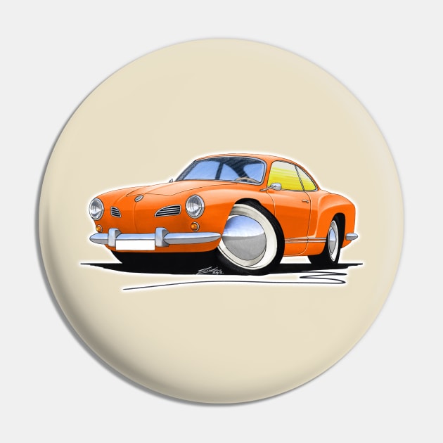 Karmann Ghia Orange Pin by y30man5