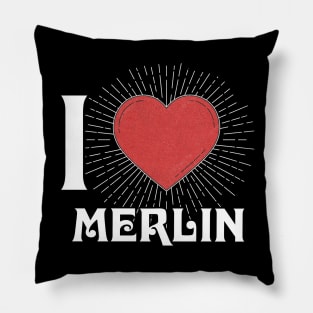 Design Proud Merlin Name Birthday 70s 80s 90s Pillow