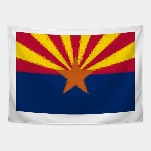 Low Poly Arizona Flag Tapestry by TRIME