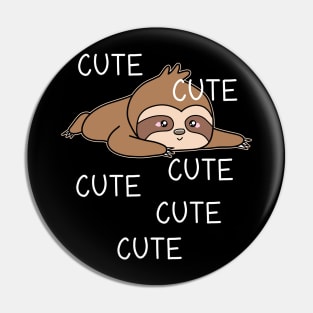 Cute Baby Sloth Pin