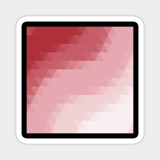 Mosaic of Dark To Light Pink Stripes Magnet